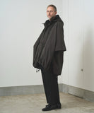 TROVE / PONCHO HOODED COAT / NYLON ASH GRAY