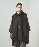 TROVE / PONCHO HOODED COAT / NYLON ASH GRAY