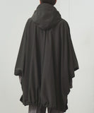 TROVE / PONCHO HOODED COAT / NYLON ASH GRAY