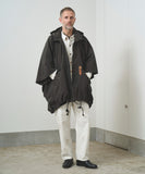 TROVE / PONCHO HOODED COAT / NYLON ASH GRAY