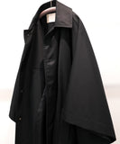 TROVE / PONCHO MAC COAT / GABARDINE BLACK