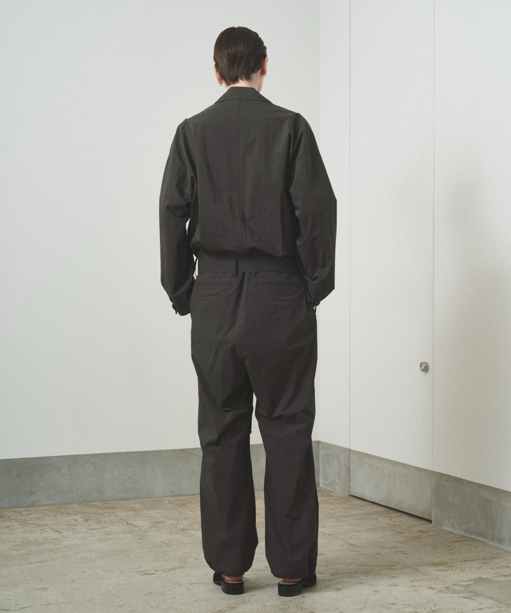 TROVE黒 ジャンプスーツ TROVE黒 ジャンプスーツ TROVE / WOOL LINEN JUMP SUIT / BLACK