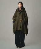 TROVE / PONCHO HOODED COAT / GABARDINE KHAKI