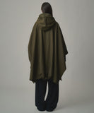 TROVE / PONCHO HOODED COAT / GABARDINE KHAKI