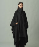 TROVE / PONCHO MAC COAT / HERRINGBONE CHARCOAL