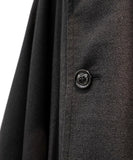 TROVE / PONCHO MAC COAT / HERRINGBONE CHARCOAL
