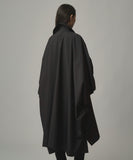 TROVE / PONCHO MAC COAT / THREE LAYER BLACK