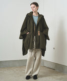 TROVE / PONCHO HOODED COAT / GABARDINE KHAKI