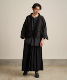 WAROBE / OILED SHORT HAORI / BLACK