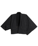 WAROBE / OILED SHORT HAORI / BLACK