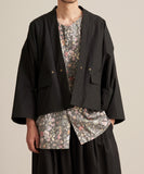 WAROBE / OILED SHORT HAORI / BLACK