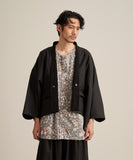 WAROBE / OILED SHORT HAORI / BLACK