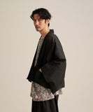 WAROBE / OILED SHORT HAORI / BLACK