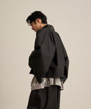 WAROBE / OILED SHORT HAORI / BLACK