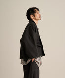 WAROBE / OILED SHORT HAORI / BLACK