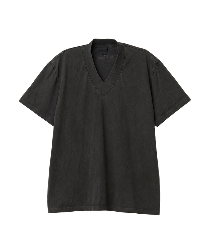 WAROBE x GOOD ON / JUBAN TEE ( PIGMENT DYE ) / FADE BLACK