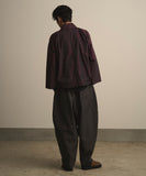 WAROBE / STRIPE WOOL BONTAN / CHARCOAL