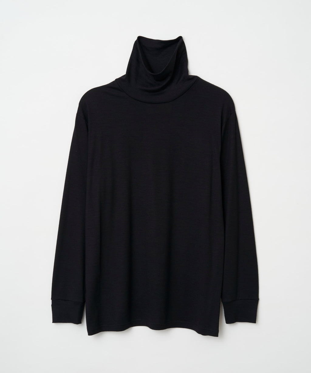 TROVE / WOOL KNIT TURTLE NECK / BLACK