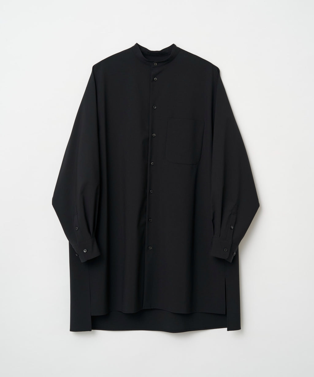 TROVE / WORSTED LONG SHIRT / BLACK