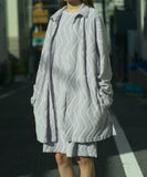 TROVE / DUNE PILE GOWN / BLUE GRAY