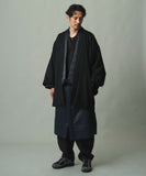 WAROBE / WOOL BEAVER HAORI / BLACK