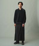 WAROBE / JUBAN WIDE FLEECE / BLACK