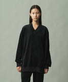 WAROBE / JUBAN WIDE FLEECE / BLACK