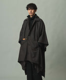 TROVE / PONCHO MAC COAT / SHEPHERDS BROWN NAVY