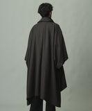 TROVE / PONCHO MAC COAT / SHEPHERDS BROWN NAVY