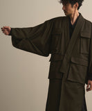 WAROBE / FIELD HAORI COAT / DARK OLIVE