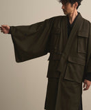 WAROBE / FIELD HAORI COAT / DARK OLIVE