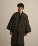 WAROBE / FIELD HAORI COAT / DARK OLIVE