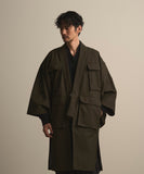 WAROBE / FIELD HAORI COAT / DARK OLIVE
