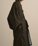 WAROBE / FIELD HAORI COAT / DARK OLIVE