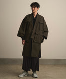 WAROBE / FIELD HAORI COAT / DARK OLIVE
