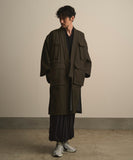 WAROBE / FIELD HAORI COAT / DARK OLIVE