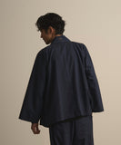 WAROBE / WA Y SHIRT / NAVY STRIPE