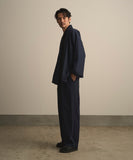 WAROBE / WA Y SHIRT / NAVY STRIPE